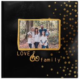 12x12 Hard Cover Photo Book with Golden Moments design
