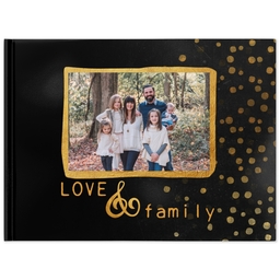 8x11 Layflat Photo Book, Matte Finish Cover with Golden Moments design
