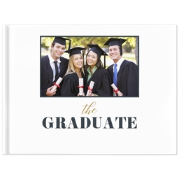 8x11 Layflat Photo Book, Matte Finish Cover with Graduation Time design