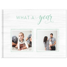 8x11 Layflat Photo Book, Matte Finish Cover with What a Year design
