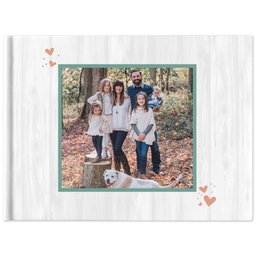 8x11 Hard Cover Photo Book with Forever Family design