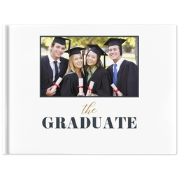 8x11 Hard Cover Photo Book with Graduation Time design