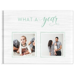 8x11 Hard Cover Photo Book with What a Year design