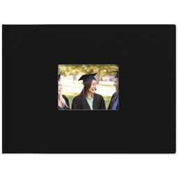 Same-Day 8x11 Linen Cover Photo Book with Graduation Time design