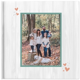 8x8 Hard Cover Photo Book with Forever Family design