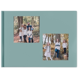 8x11 Leather Cover Photo Book with Plaid Dad design