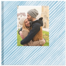 8x8 Soft Cover Photo Book with Watercolor Stripes design