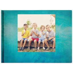 5x7 Hard Cover Photo Book with Oceanic design