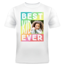 Photo T-Shirt, Adult Small with Best Kid Ever design