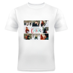 Photo T-Shirt, Adult Small with Christmas Cheer Collage design
