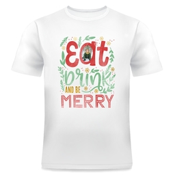 Photo T-Shirt, Adult Small with Everything Merry design