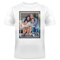 Photo T-Shirt, Adult Small with Family Heart design