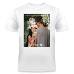 Photo T-Shirt, Adult Small with Framed Message design