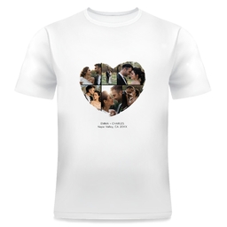 Photo T-Shirt, Adult Small with Heart Collage design