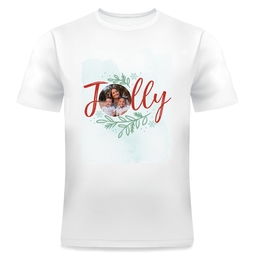 Photo T-Shirt, Adult Small with Holly Jolly design