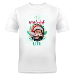 Photo T-Shirt, Adult Small with Wonderful Life design