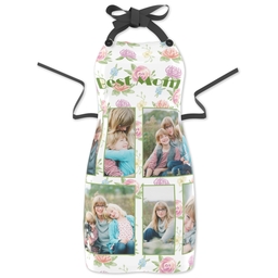 Photo Apron with Best Mom Floral design
