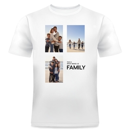 Photo T-Shirt, Adult Small with Makes Us Family design