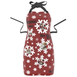 Photo Apron with Snow Place Like Home design