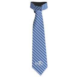 Mens Tie with Tie Diagonal Stripe - Small - Blue design