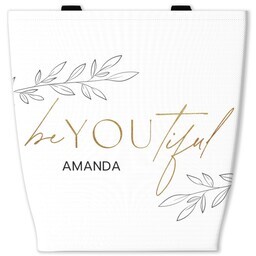13x13 Canvas Tote with BeYOUtiful design
