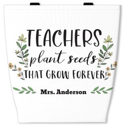 13x13 Canvas Tote with Seeds That Grow Forever design