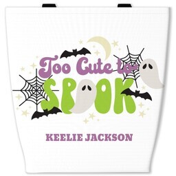 13x13 Canvas Tote with Spooky but Cute design