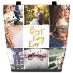 16x16 Canvas Tote with Best Day Ever design
