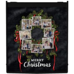 Thumbnail for Reusable Grocery Bag with Christmas Wreath design 1