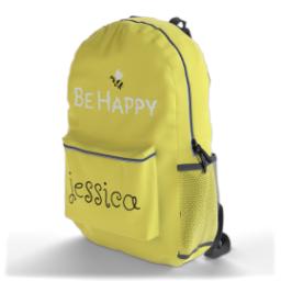 Thumbnail for Custom Photo Backpacks with Be Happy design 3