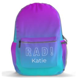 Thumbnail for Custom Photo Backpacks with Ombre Rad design 1