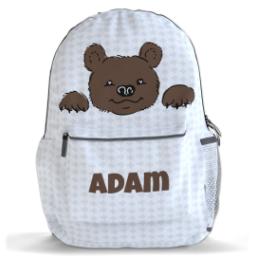 Thumbnail for Custom Photo Backpacks with Peeking Bear design 1