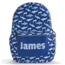 Thumbnail for Custom Photo Backpacks with Sharks design 1