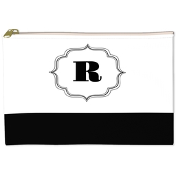 6x8 Accessory Pouch with Ornate Monogram design