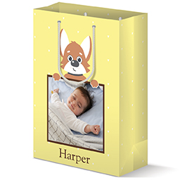 Gift Bag - Matte with Baby Dog design