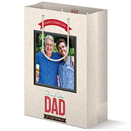 Gift Bag - Matte with Best Dad design