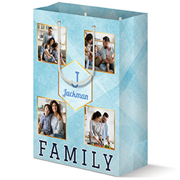 Gift Bag - Matte with Family Collage design