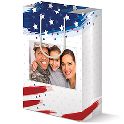 Gift Bag - Matte with Wrapped Flag design
