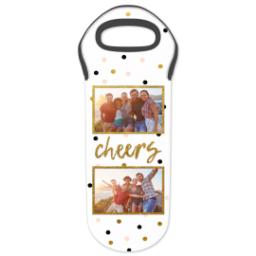 Thumbnail for Photo Wine Tote with Cheers Dot design 1