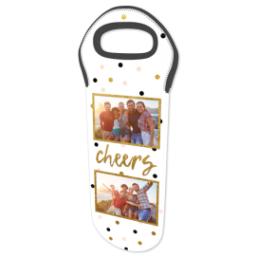 Thumbnail for Photo Wine Tote with Cheers Dot design 2