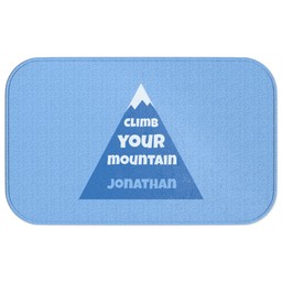 Photo Bath Mat - Large with Climb Your Mountain design