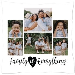 16x16 Throw Pillow with Family is Everything design