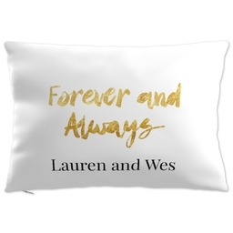 14x20 Throw Pillow with Forever and Always design