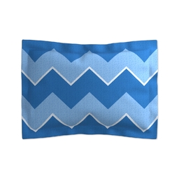 Microfiber Photo Pillow Sham, Standard with Chevron design