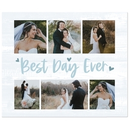 50x60 Plush Fleece Blanket with Best Day Ever Hearts design