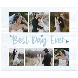 50x60 Fleece Blanket with Best Day Ever Hearts design