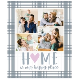 50x60 Plush Fleece Blanket with Our Happy Place design