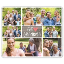 50x60 Sherpa Fleece Photo Blanket with We Love Grandma design