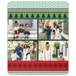 50x60 Sherpa Fleece Photo Blanket with Ugly Sweater Season design