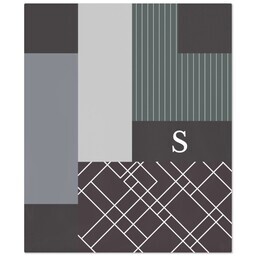 50x60 Fleece Blanket with Geometric Shapes design